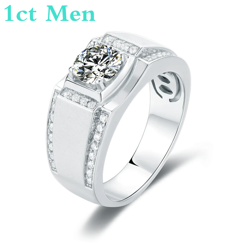 Кольцо Moissanite из серебра 925 пробы 1ct D 6 5 мм Цвет классический модный стиль подарок