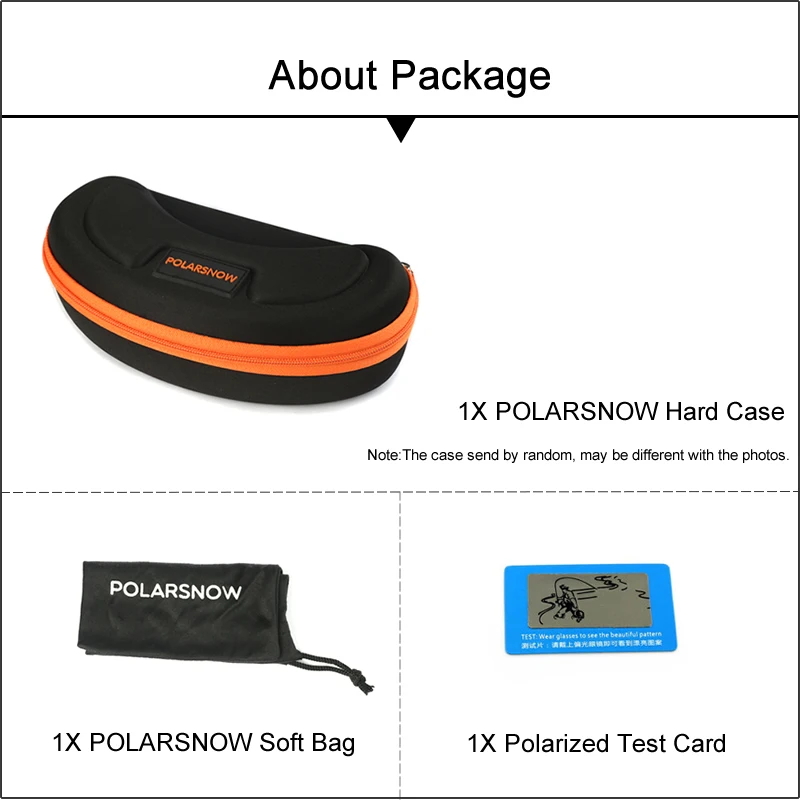 Солнцезащитные очки POLARSNOW Мужские поляризационные солнцезащитные аксессуары со