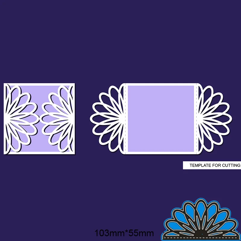 Штампы для вырезания цветов Loce, металлические и штампы, трафарет для «сделай сам», скрапбукинг, фотоальбом, тиснение, бумажная карта 103*55 мм