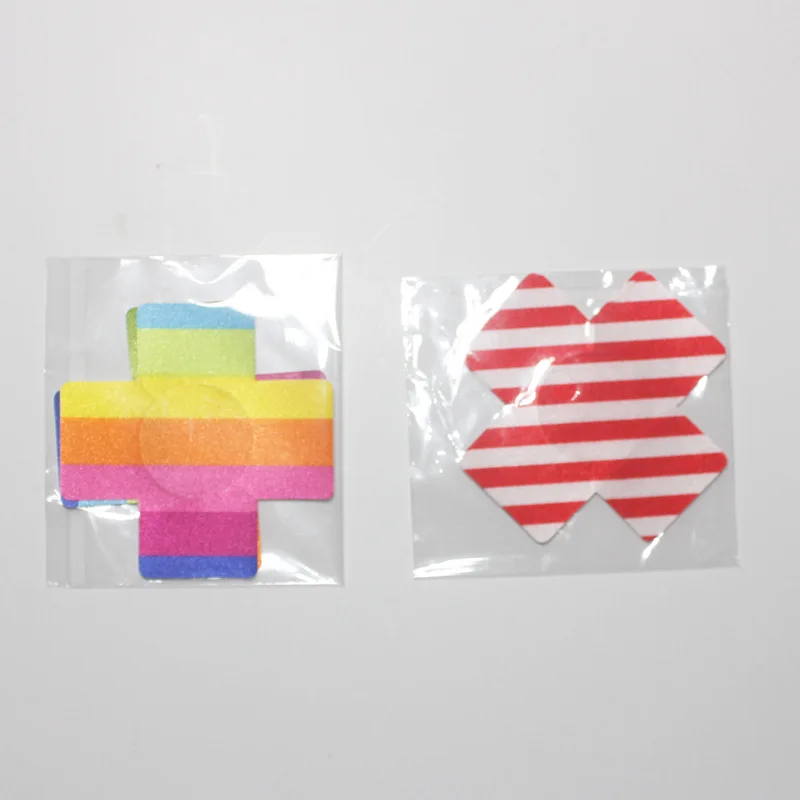 

1 Pair Soft Cross-shaped Nipple Covers Stripe Chest stickers Breast Bra Pad Lingerie For Women Intimates Sexy Bra Accessories