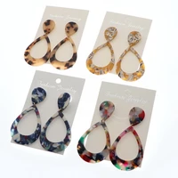 2020 fashion boho acrylic earrings for women statement earrings big acetate dangle drop bohemian earrings za jewelry