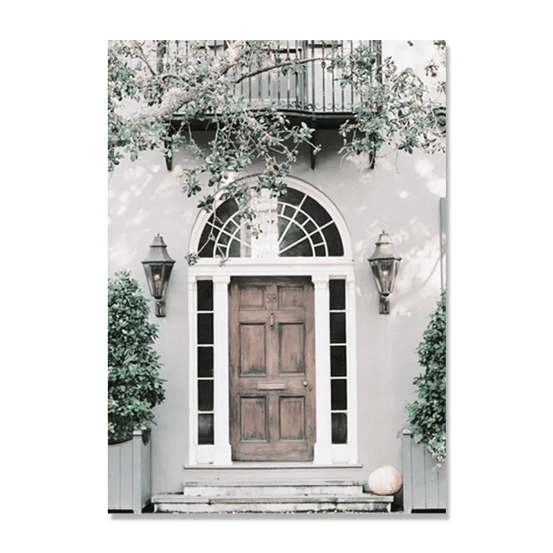 Альпинистское растение скандинавский постер листья для гостиной стены