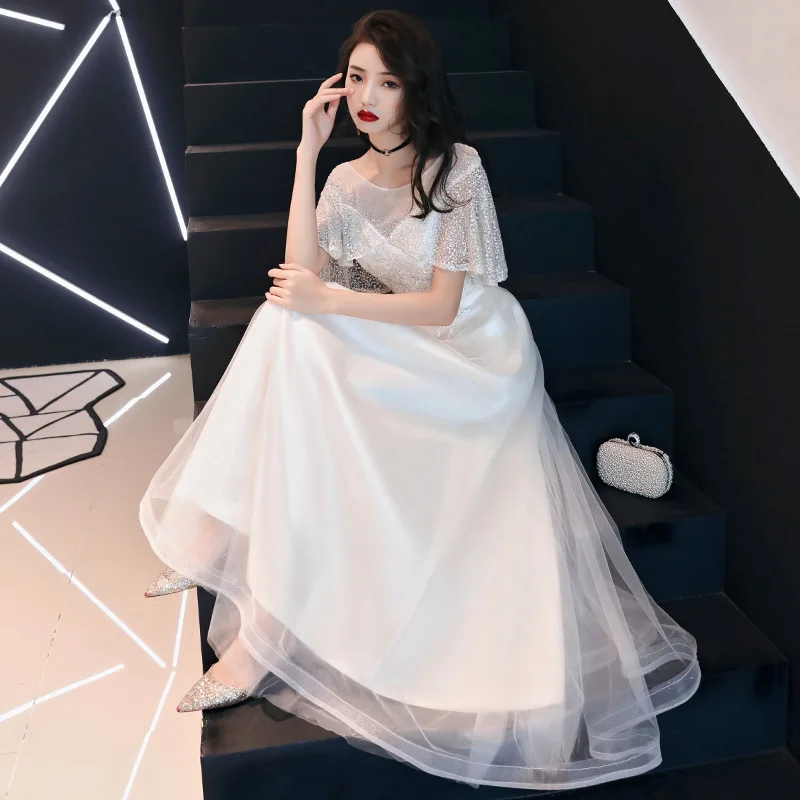 Шампанское Qipao Кружева Платья Стразы китайское платье для женщин cheongsam