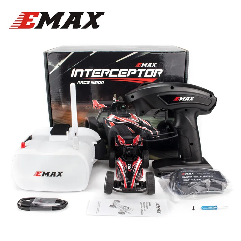 EMAX 1/18 Interceptor 2 4G FPV полный пропорциональный пульт дистанционного управления RC