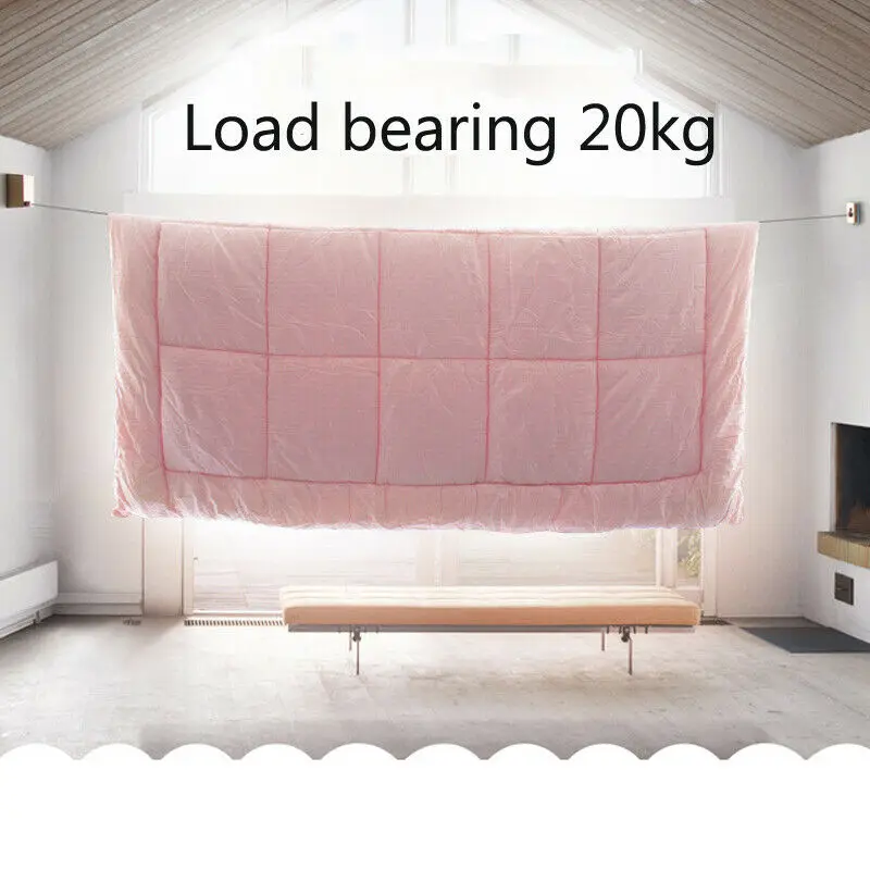 Портативная Выдвижная Веревка для белья дома и улицы сушилка вешалка из