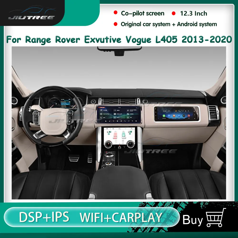 

Автомобильный радиоприемник 10,4 дюйма, 12,3 дюйма, Android, для Range Rover vogue L405 2013-2020, сенсорный экран переменного тока, GPS-навигатор, плеер