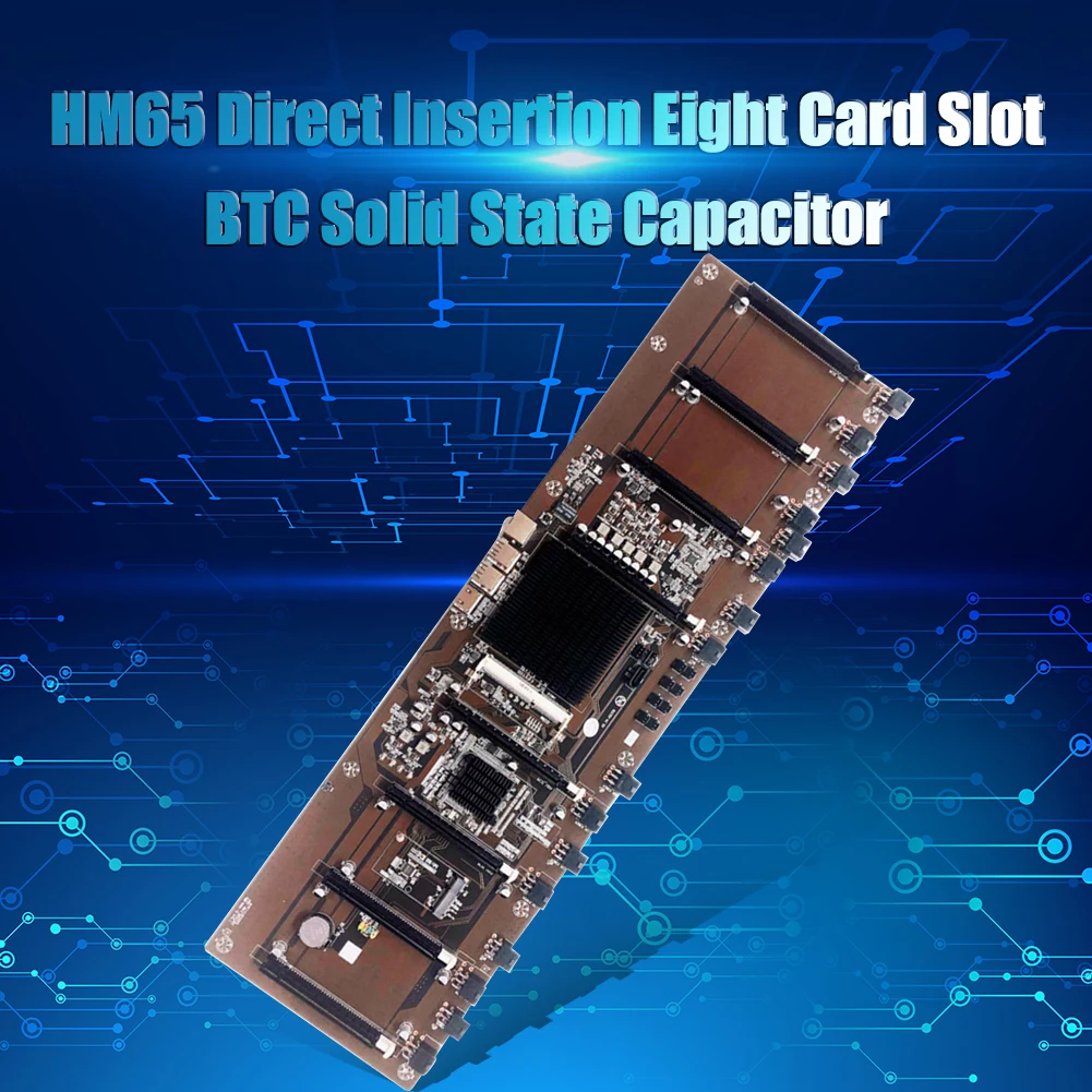 Bestellen HM65 USB 8 GPU CPU DDR3 BTC Bergbau Motherboard Unterstützung Multi-graphics 8-karte Computer Motherboard Für 1660 2070 3090 Rx580