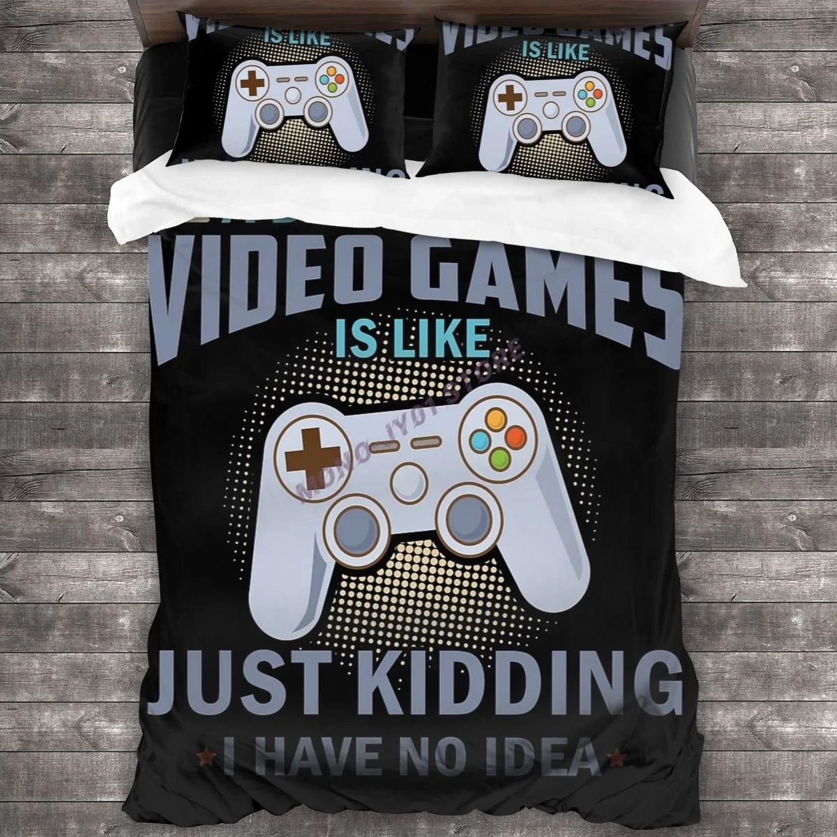 

A Day Without Video Games Funny Video Gamer Gift Men Women Bedding Set Duvet Cover Pillowcases Comforter Bedding Sets Bedclothes