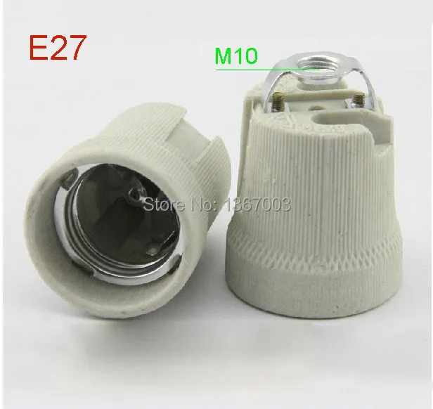 

4PCS Ceramic lampholder E27 base lamp holder lighting fittings accessories screw E27 flame retardant