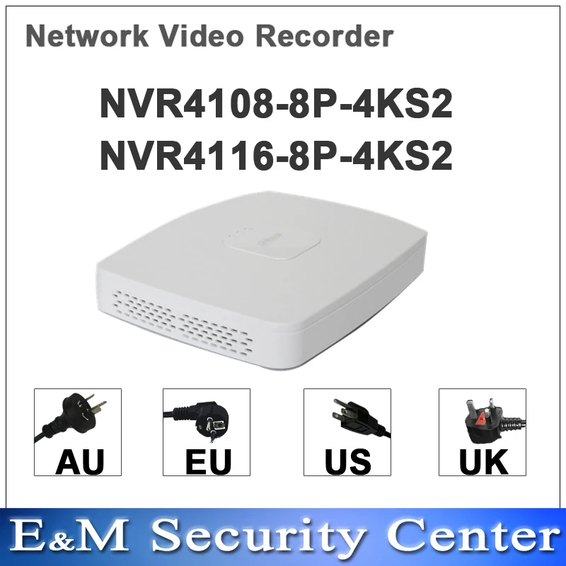 Оригинал dahua английская POE NVR мини 8/16 канала NVR4108 8P 4KS2 NVR4116 заменить и 8P|16 channel|8 channel16