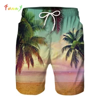 childrens beach pants boys shorts summer 2020 coconut tree printed swimming board shorts kids clothes for 8 10 12 14 years