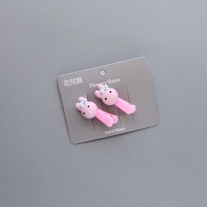 2 шт мультфильм Новый прекрасный курица Жираф Животные девочки дети заколки