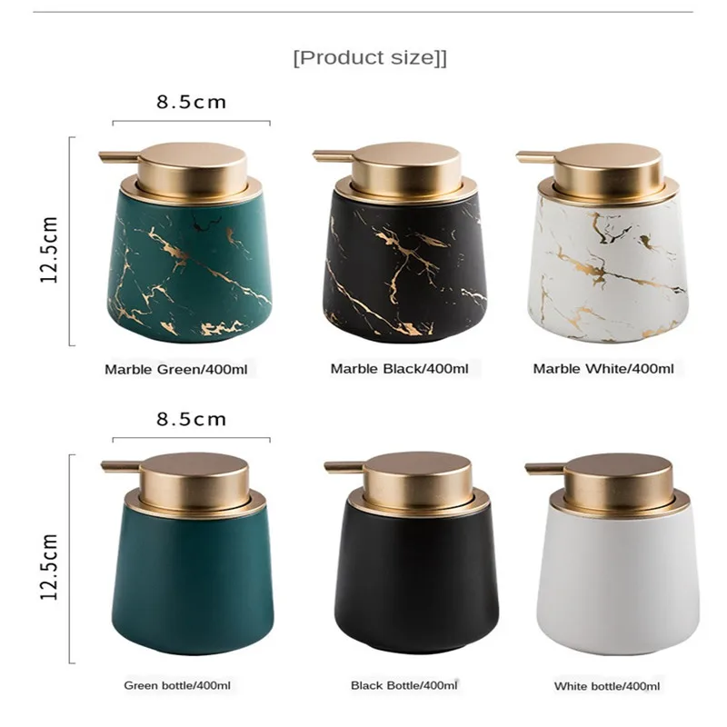 

Matte Marble Pattern Bathroom Soap Dispenser Nordic Ceramic Lotion Bottle Washing Set Liquid Soap Container Bathroom Accessories