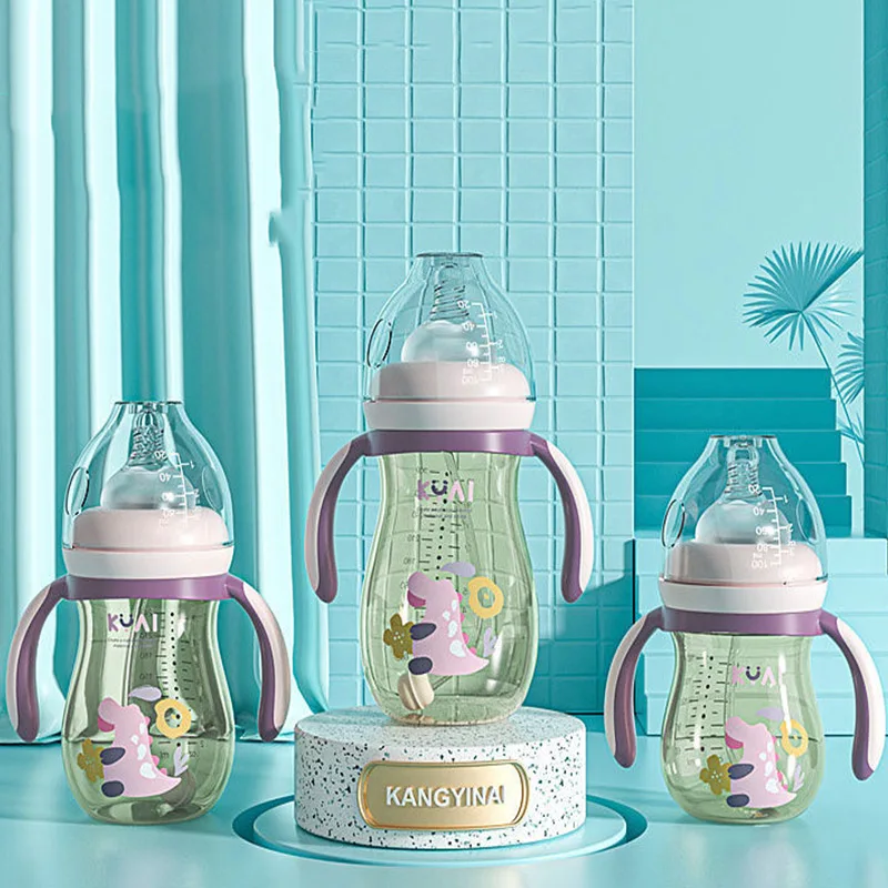 Бутылочка PPSU имитация грудного молока для новорожденных большая емкость 300 мл 1-2-3