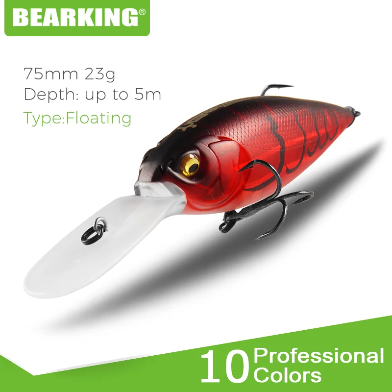 BEARKING 7 5 см 23 г плавающий на глубину до м Высокое искусственная рыболовная