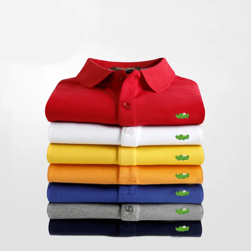 

nuevos hombres Polo camisa Casual Tops de negocios bordado Polos camisas de manga corta Polo Homme moda Slim solapa de camisetas