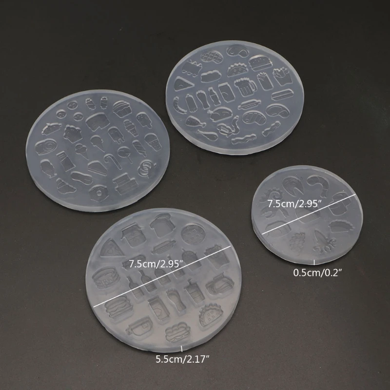 

Mini Food Dessert Sushi Epoxy Resin Mold Cake Candy Chocolate Silicone Mould