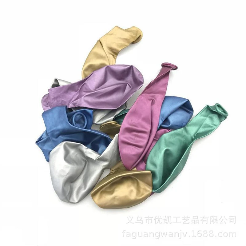 12 дюймовый металлический цветной латексный шар утолщенный перламутровый