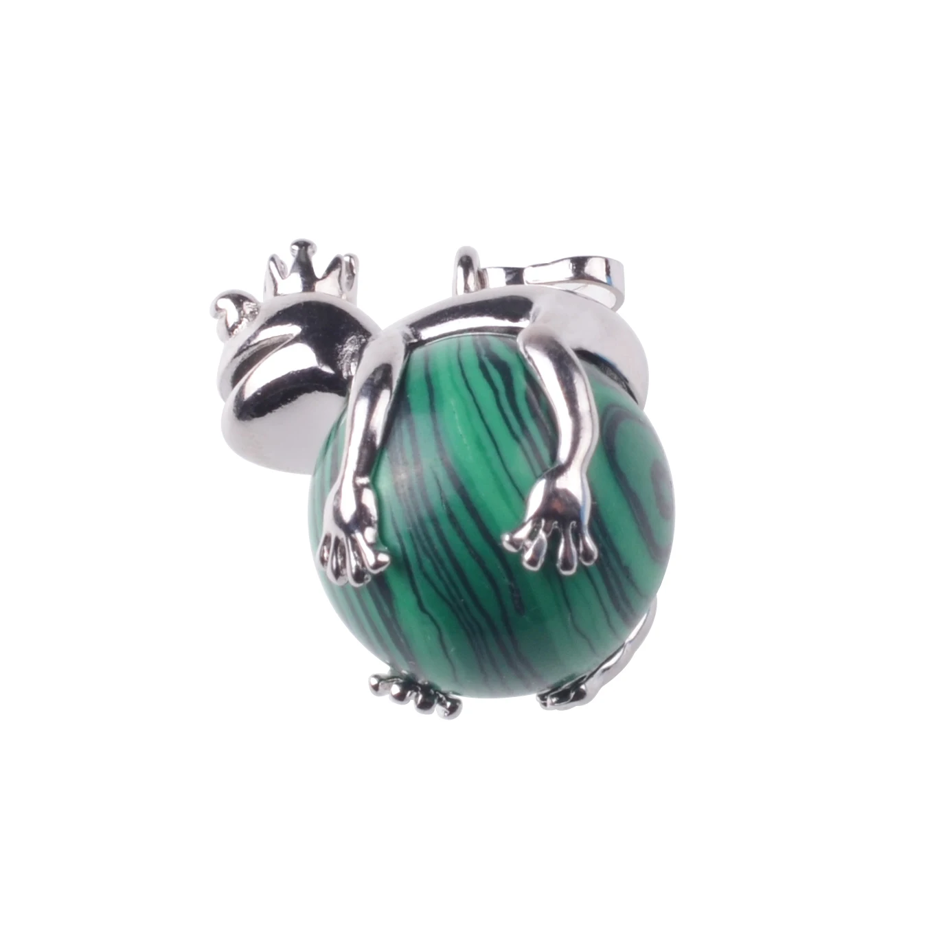 JOYA подарок женский серебряный кулон лягушка ожерелье чакры 16 мм хрустальные шары