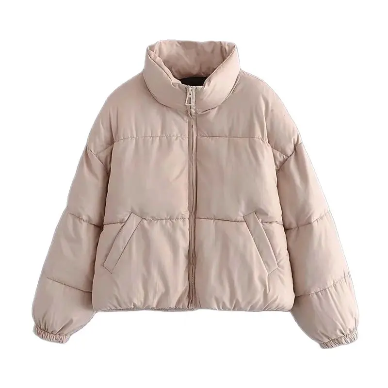 XNWMNZ 2021 Women Jacket Winter Thicken coats Oversized Parkas Women‘s Coat Autumn Long Sleeve Pockets Female Jackets