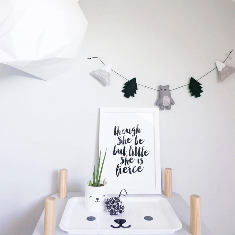 Детская комната подвеска для детской Настенный декор фетр облако гирлянда