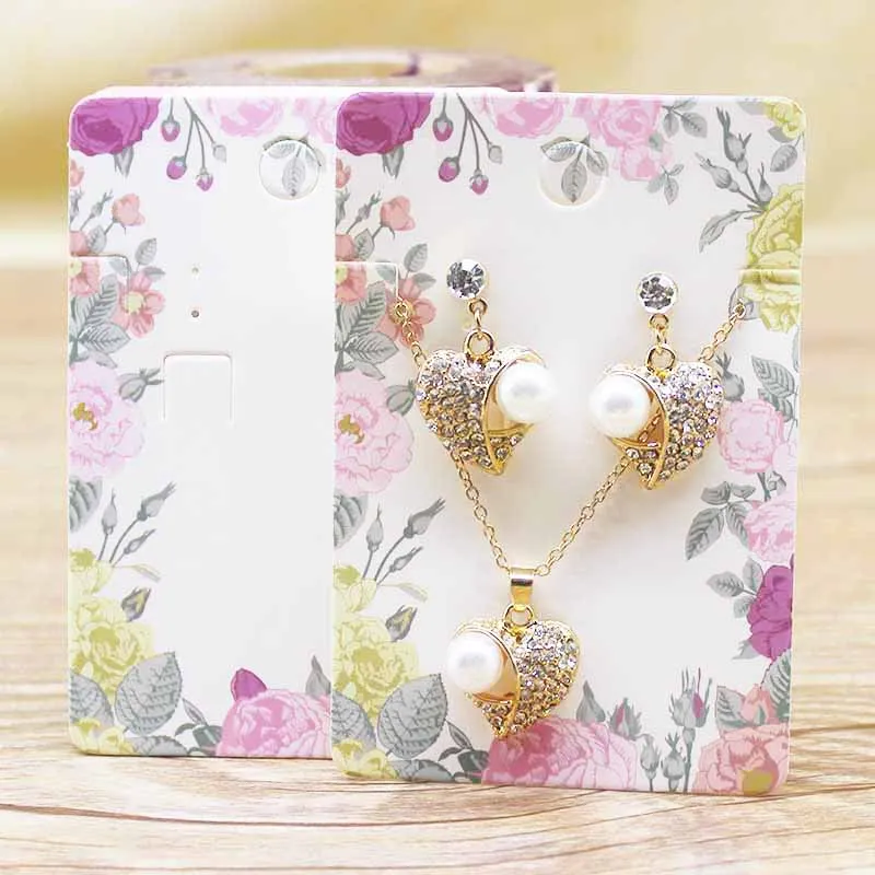 Лидер продаж 50 шт. набор ювелирных изделий в нескольких стилях упаковка карта 6*9