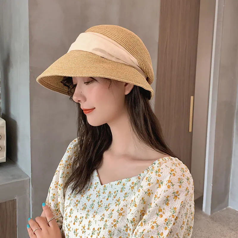 

2020 Summer Hat for Women Straw Sun Hat Womens Beach Hats Wide Brim UPF UV Packable Cap for Travel chapeu feminino