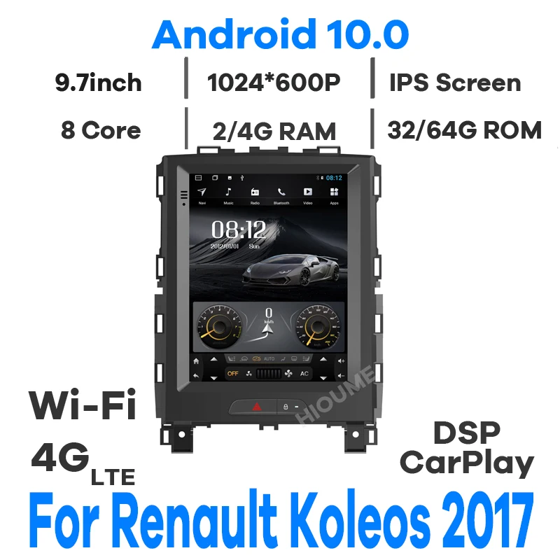 

4core Android 10 Vertical tesla screen car multimedia player For Ford Mondeo 2011-2013 with radio 4G LET wifi DSP Carplay
