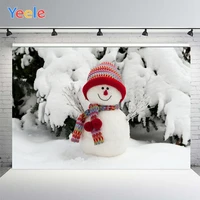 yeele christmas tree party backgrounds for photography winter snow snowman gift baby newborn portrait photo backdrop photocall