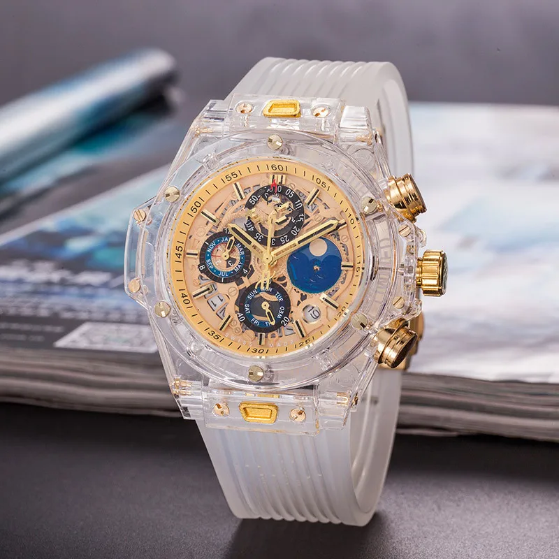 Брендовые мужские наручные часы класса ААА Роскошные прозрачные