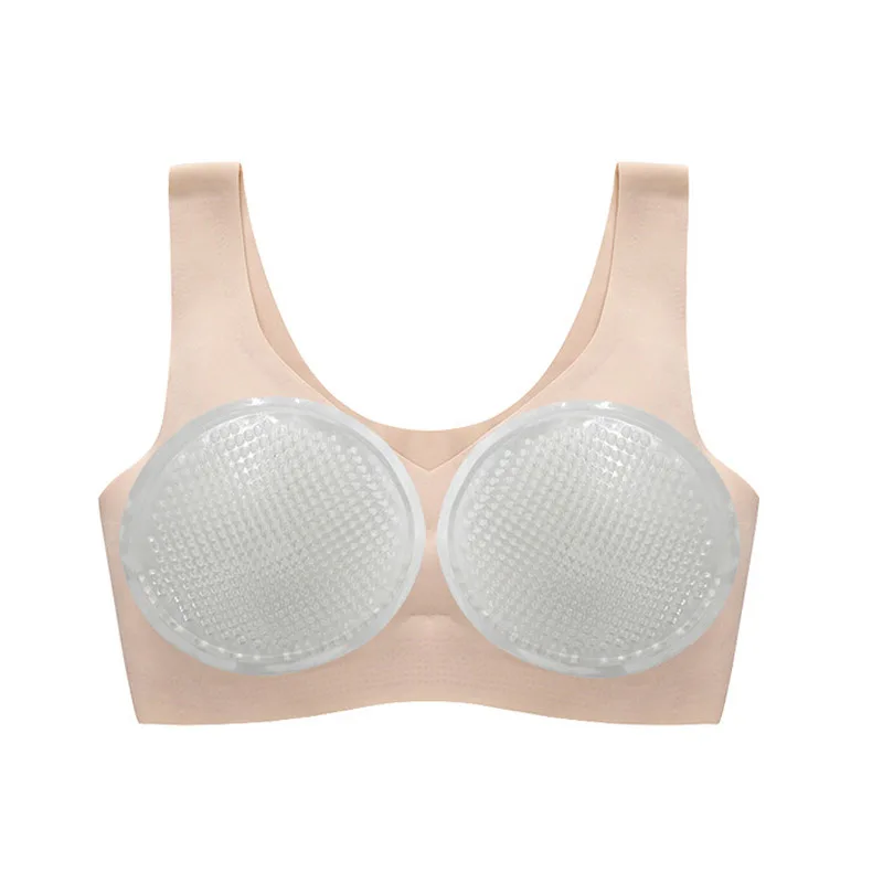 Сотовая Силиконовая накладка для груди дышащая бесшовная круглая силиконовая