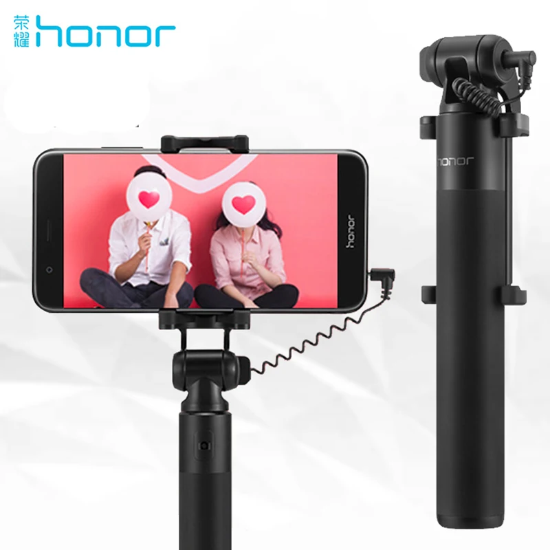 Huawei Honor селфи палка оригинальный монопод проводной Выдвижная ручной затвор для