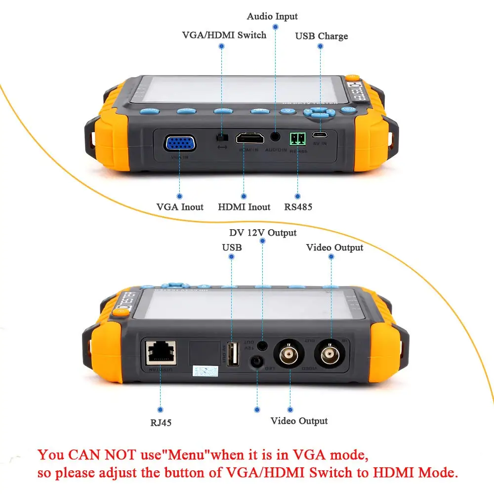 8MP ahd монитор cctv тестер Мини для Камеры poe Тестер видео камера cctv|Монитор и дисплей
