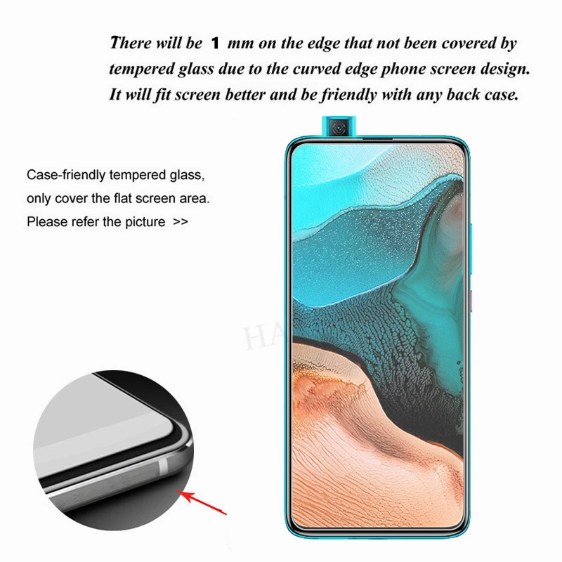 2 uds vidrio en Realme XT vidrio templado para Oppo Realme XT protector de pantalla del tel&eacute;fono ultrafino vidrio protector para Oppo Realme XT-1