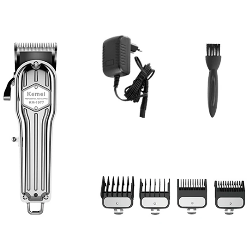 Полностью металлический клипер для волос Профессиональный парикмахерский Kemel Gold