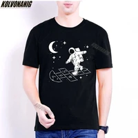 cosmonaut play board games funny graphic printed oversized t shirt anime clothes streetwear mens o neck cotton t shirt tops