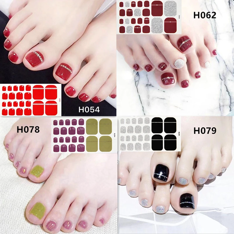 2020 новый дизайн наклейки для ногтей с носками Модный лак полное покрытие
