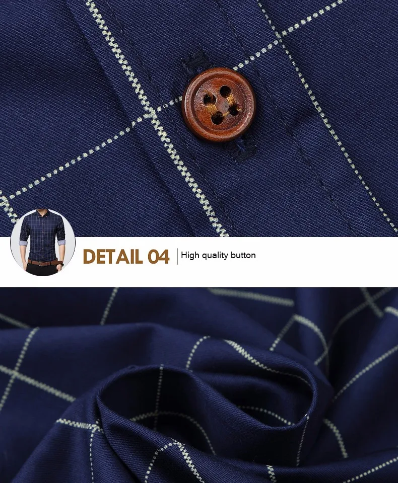 Новая коллекция модных осенних свитеров Для мужчин одежда Slim Fit Для мужчин рубашка с длинными рукавами Для мужчин клетчатая хлопковая Повседневное Для мужчин рубашка социальных размера плюс M-5XL
