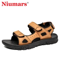 footwear mens casual shoes leather men sandals summer breathable beach sandals outdoor fashion sandalias hombre plus size