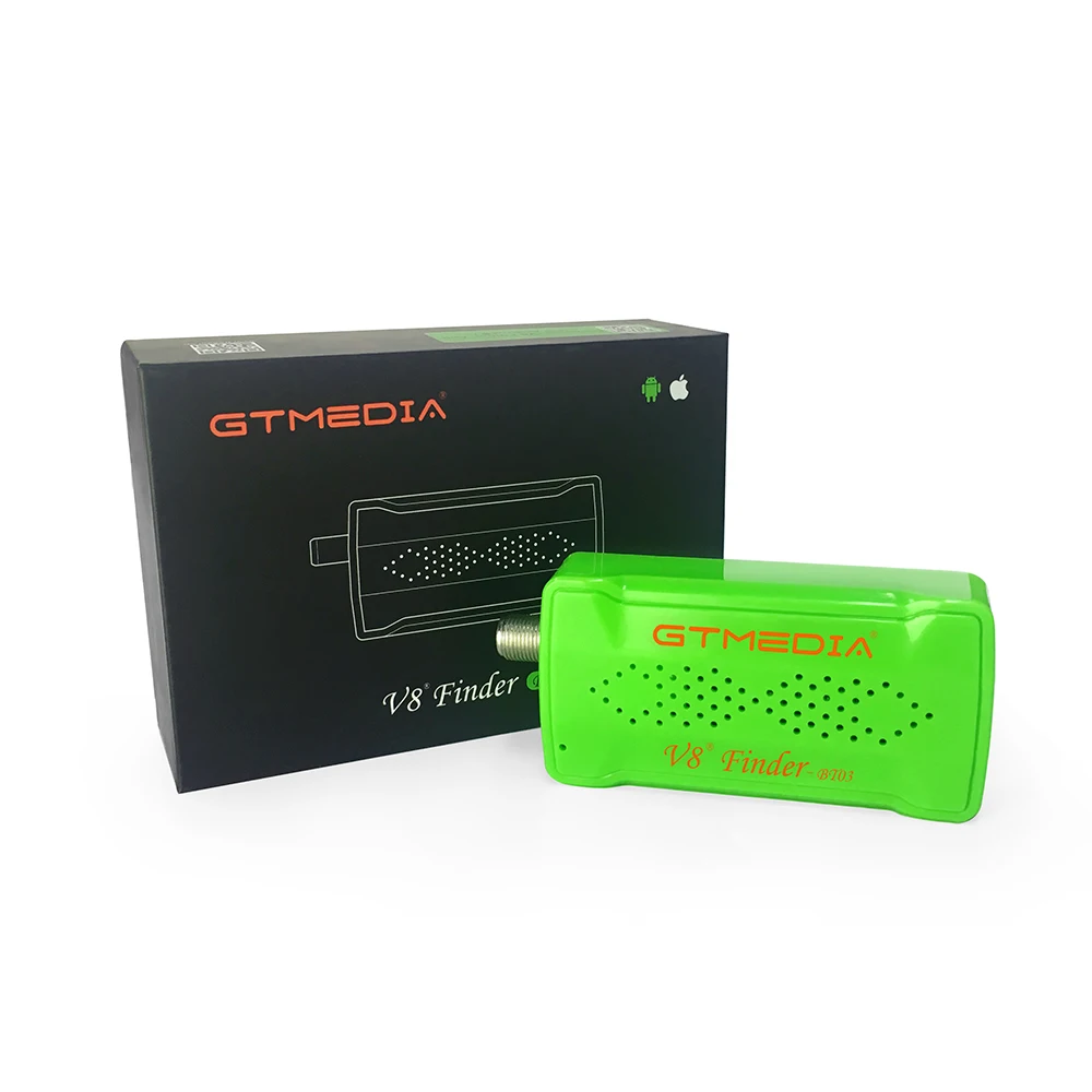 gtmedia satellite signal meter v8 finder bt03 battery to adjust satellite phone control hd signal supports android and ios os free global shipping