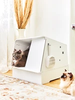 smart cat toilet villa enclosed deodorant large cat sensor type litter box to prevent splashing
