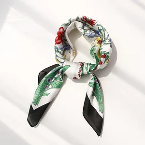 Летние атласные шарфы Yishine 70x70 см, 4 цвета