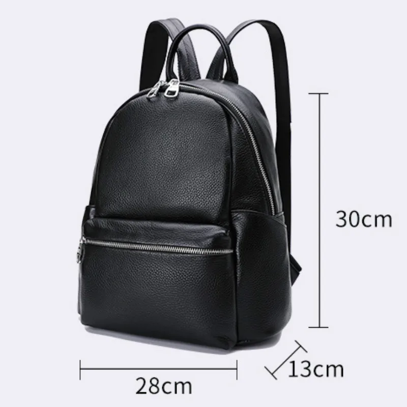 

2021 Shoulder Bag Hot Small Backpack Head Layer Leather Double-Shoulder Bag Korean Version Leather lady's Bag