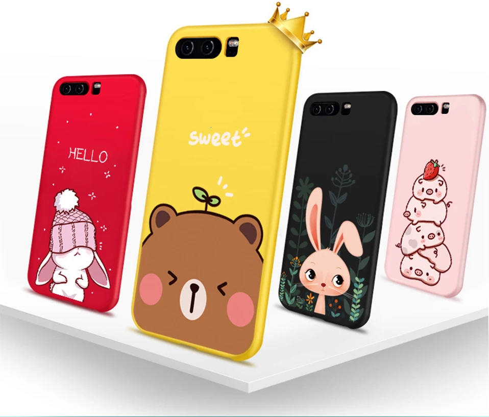 Asina, милый мультяшный чехол для huawei P10, чехол, силиконовый чехол, Fundas для huawei P9 Lite P20 Lite P, умный чехол, противоударный чехол