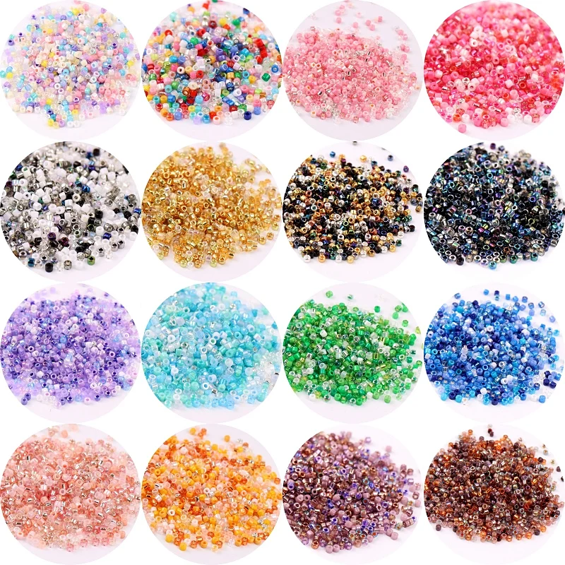 

Wholesale 2mm Mixed Metalic Delica Glass Beads Japanese Uniform Spacer Seed Beads Charm For Jewelry Making Necklace Bracelet Diy