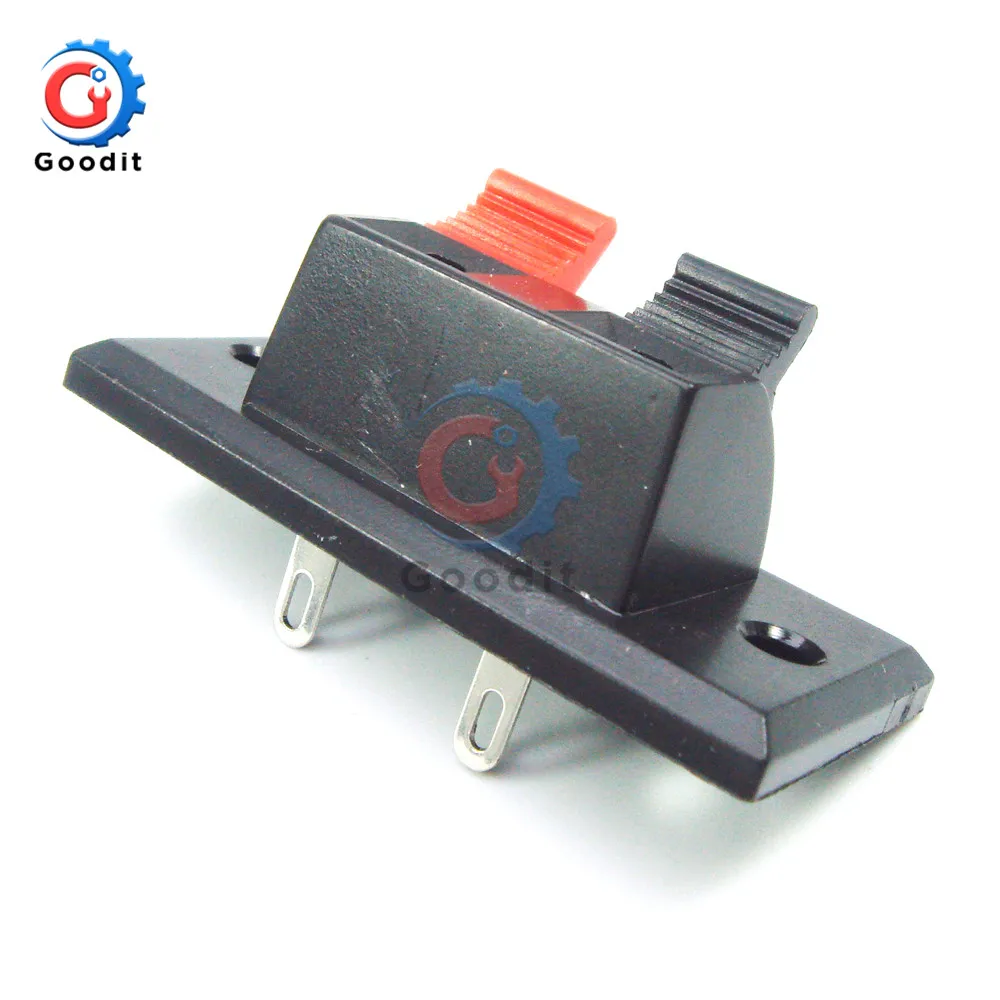 5PCS 2 Way Spring Push Release Connector Speaker Terminal Strip Block | Обустройство дома