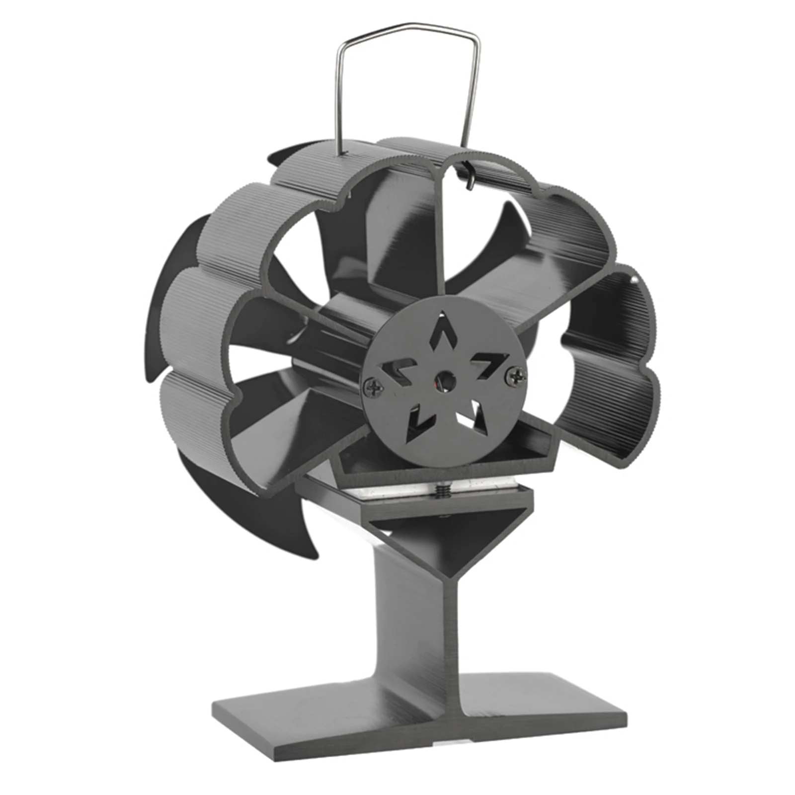 

6Blades Heat Powered Wood Stove Fan Wood Log Burner Fireplace Super Mute Fan