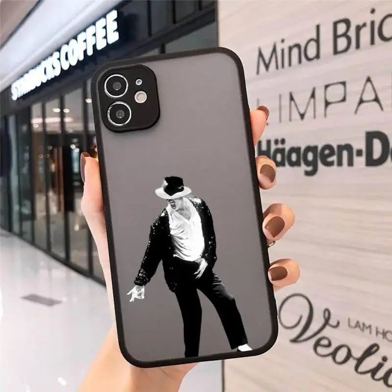 

Michael Jackson American singer Phone Cases matte transparent For iphone 7 8 11 12 plus mini x xs xr pro max cover