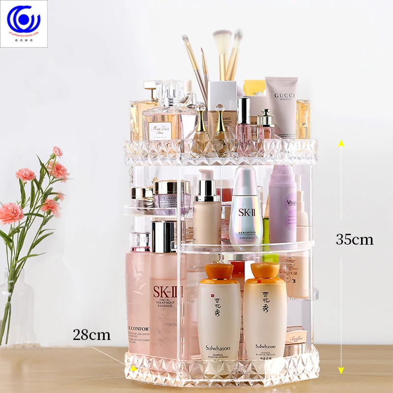 Органайзер для косметических чеков пылезащитный Настольный органайзер хранения