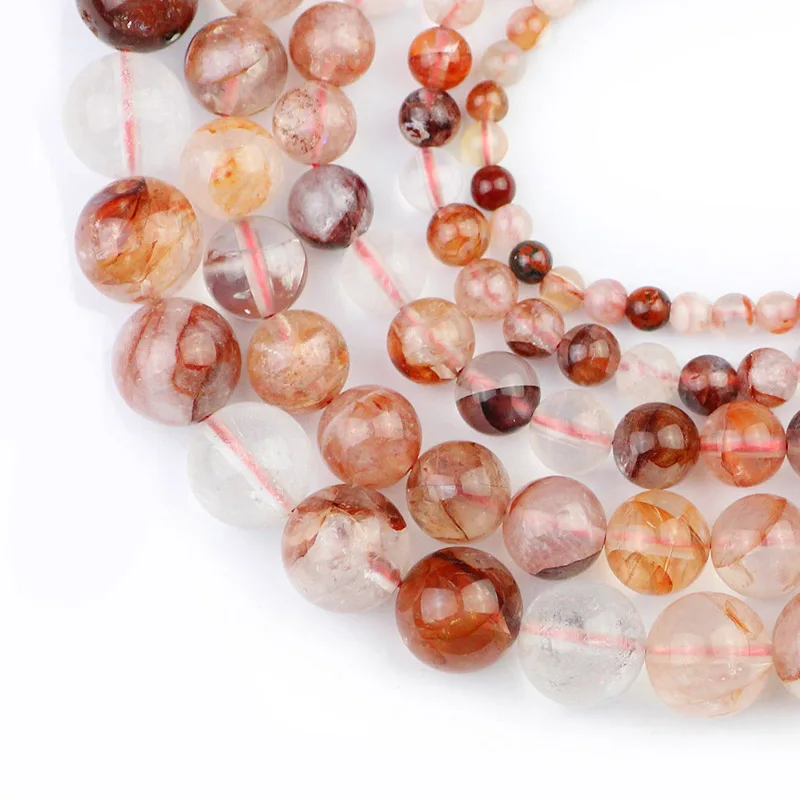 

UPGFNK натуральный желтый кристалл кварца бусины Круглые свободные бусины для изготовления ювелирных изделий 4/6/8/10/12 мм DIY Браслеты Аксессуары